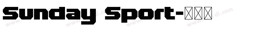 Sunday Sport字体转换